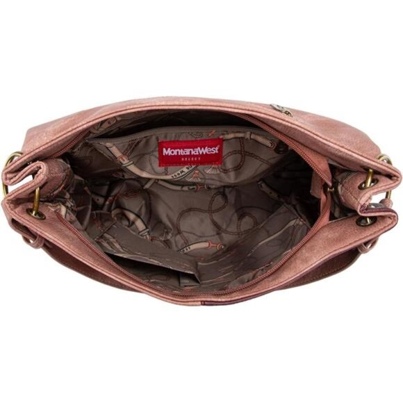 Purses for Women Hobo Shoulder Handbags with Zipper - Picture 5 of 6